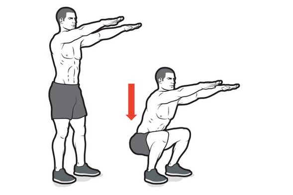 Deep squat for good power